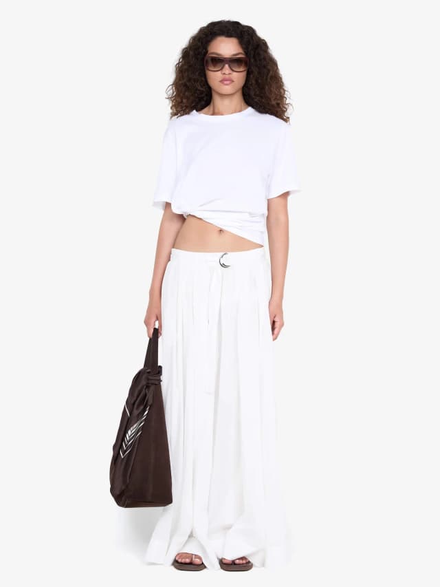 Bec&Bridge LYNNA MAXI SKIRT - WHITE, image 1 of 1 from BEC + BRIDGE