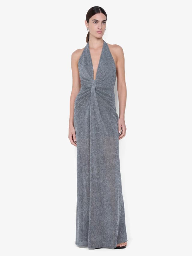 Bec&Bridge ASTRA DRAPE MAXI DRESS - CHROME, image 1 of 1 from BEC + BRIDGE