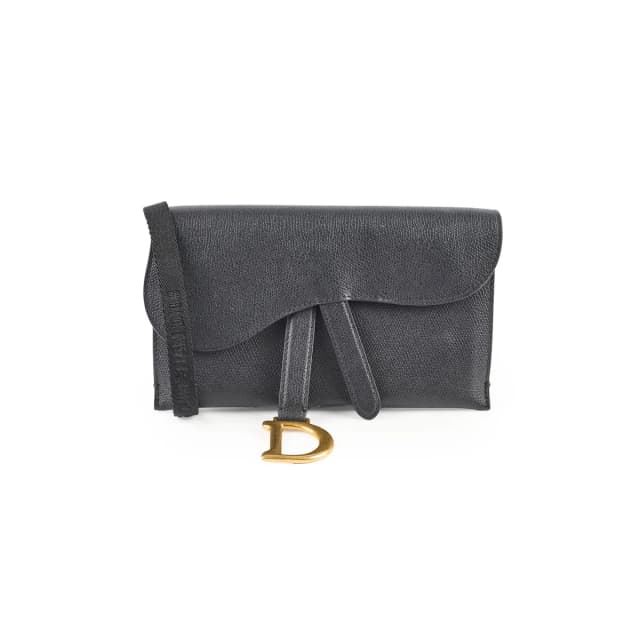 Dior Saddle Belt Bag Black in Black Calfskin from The Purse Affair, photo 1 of 1