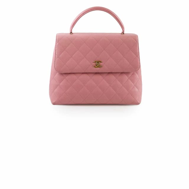 Chanel Caviar 24k Vintage Kelly Top Handle Pink in Pink Caviar leather from The Purse Affair, photo 1 of 1