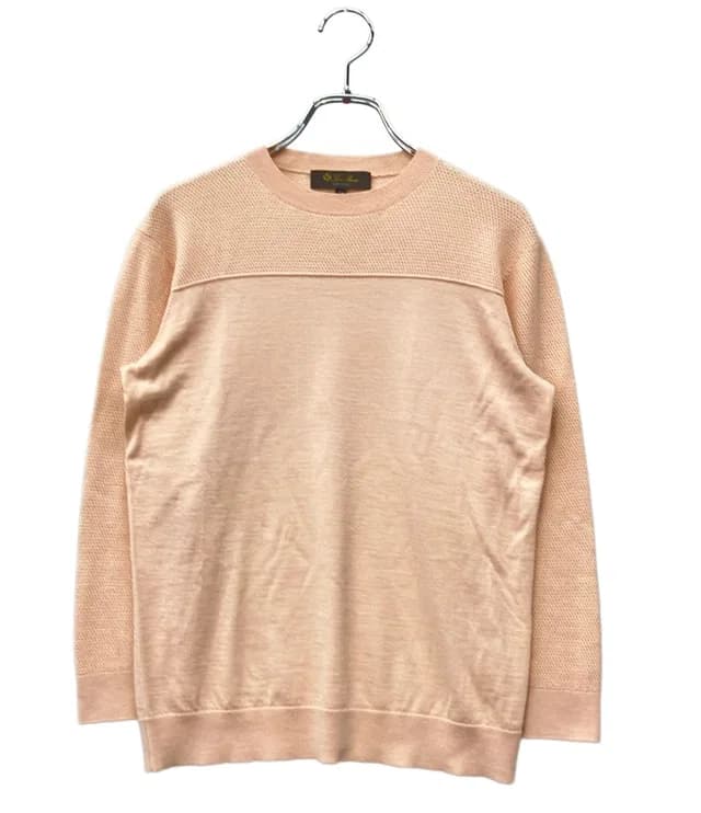 Loro Piana Long Sleeve Knit Cashmere Silk 38 Sweater in Silk from The Reluxe, photo 1 of 1
