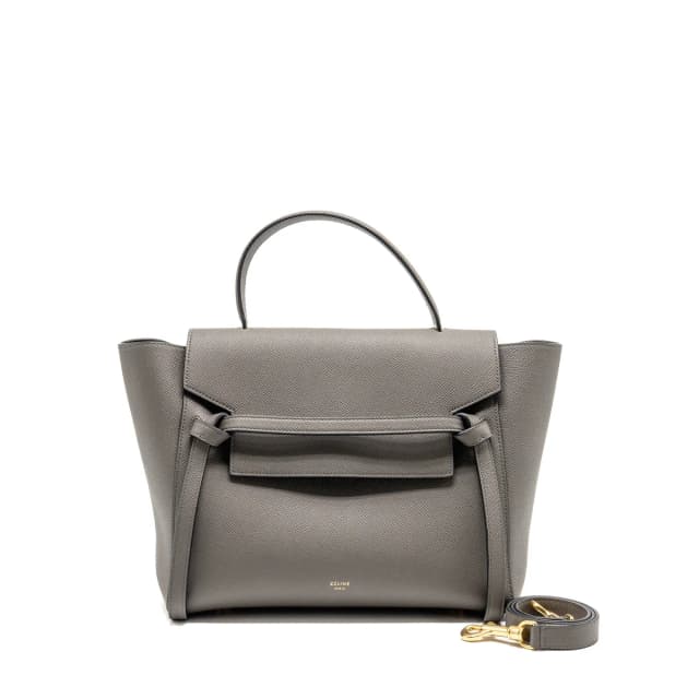 Celine Mini Belt Bag Grained Calfskin Grey GHW in Grey Caviar leather from EMIER, photo 1 of 1