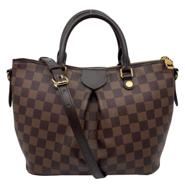 Louis Vuitton Siena PM Damier Ebene Shoulder Bag Brown in Brown Coated canvas from Dallas Designer Handbags, photo 1 of 1