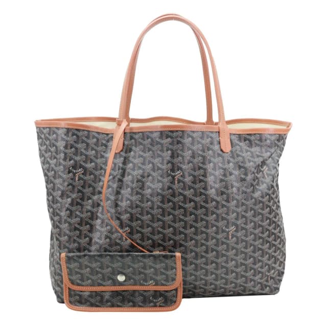 Goyard Saint Louis GM Chevron Print Canvas Tote Bag Brown in Brown Canvas from Dallas Designer Handbags, photo 1 of 1