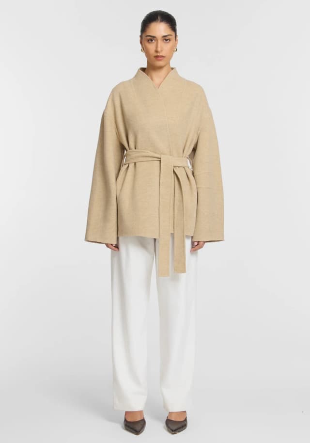 VIKTORIA & WOODS Inheritance Wool Coat in BUTTERSCOTCH, image 1 of 1 from Viktoria & Woods