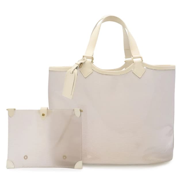 Louis Vuitton Epi Plage Lagoon Bay Tote Vinyl Leather Coconut Clear Gold Pouch in Gold Leather from The Reluxe, photo 1 of 1