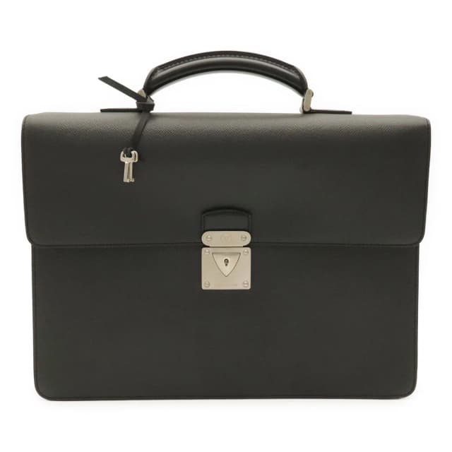 Louis Vuitton Taiga Document Purse Briefcase Business Leather Ardoise Black in Black Leather from The Reluxe, photo 1 of 1