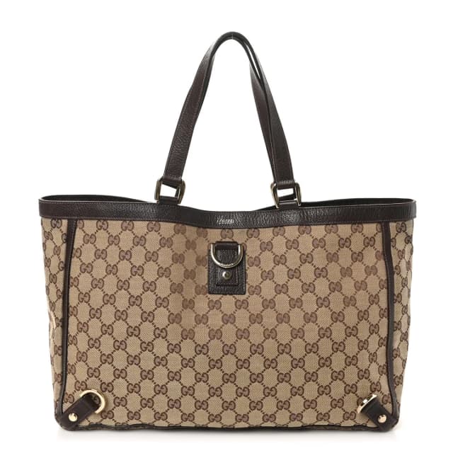 Gucci Abbey Tote GG Canvas Bag - Brown in Brown Canvas from H&T, photo 1 of 1