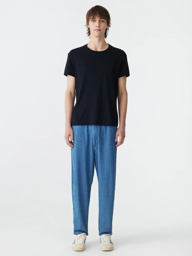 Bassike Organic Denim Low Rise Pant, image 1 of 1 from bassike