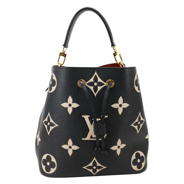 Louis Vuitton NeoNoe MM Monogram Empreinte Tote Bag Black Bicolor in Black Leather from Dallas Designer Handbags, photo 1 of 1