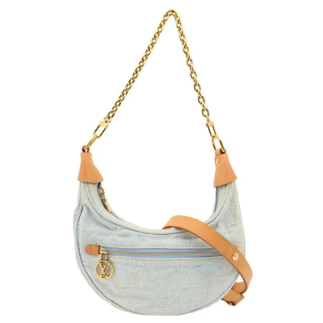 Louis Vuitton Loop Monogram Denim Shoulder Bag Light Blue in Blue Denim from Dallas Designer Handbags, photo 1 of 1