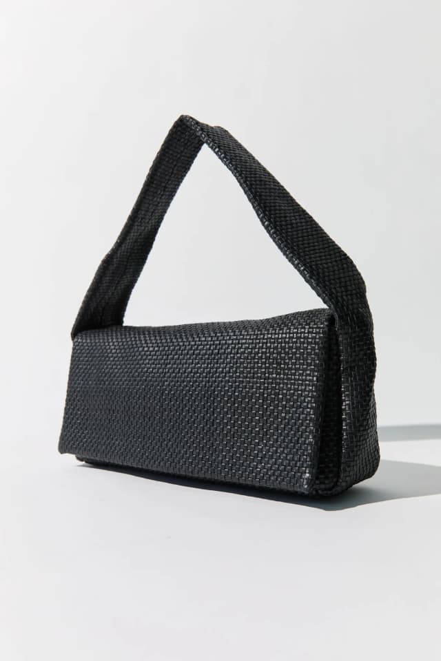 St Agni Woven Slim Satchel - Black, image 1 of 1 from St. Agni
