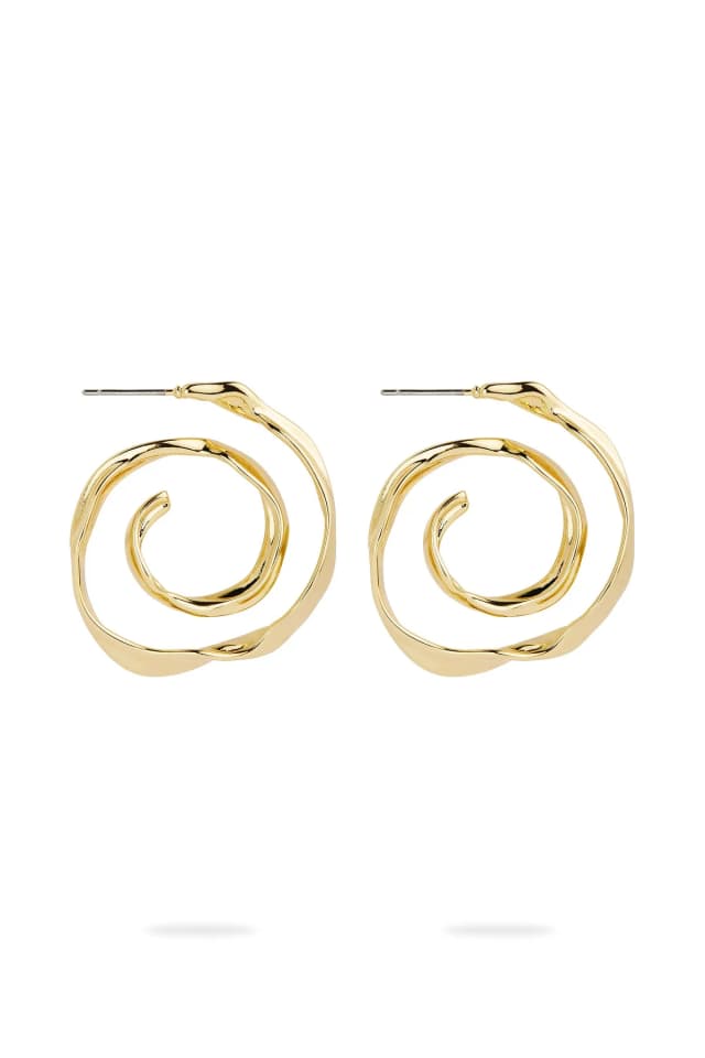 AJE Zoey Spiral Stud in GOLD, image 1 of 1 from Aje