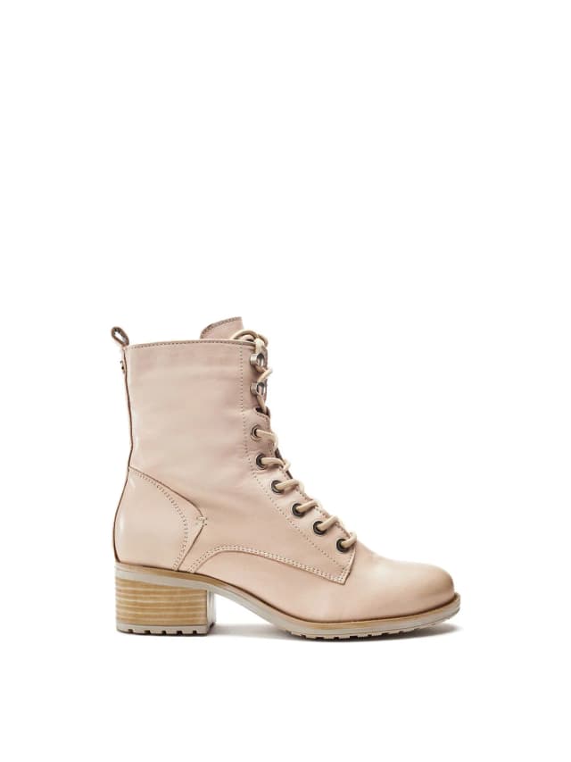 Moda In Pelle Bezzy W Faux-Fur Trim Boots Neutral in CREAM, image 1 of 1 from Fenwick