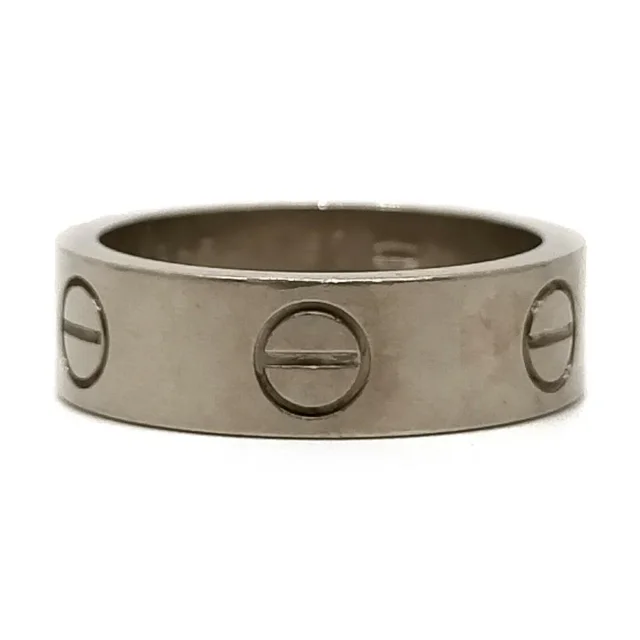 Cartier Size 5.75 18k White Gold Love Ring in White from Bagriculture, photo 1 of 1