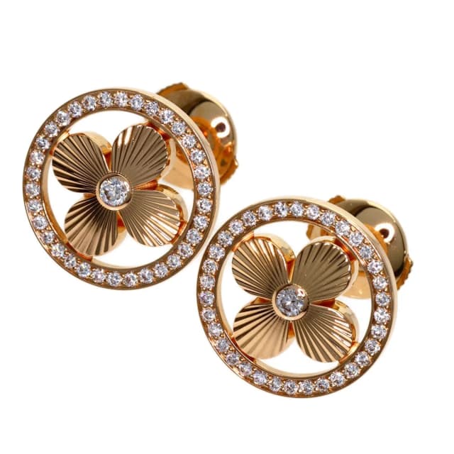 Louis Vuitton Bague Sun Blossom Diamond Earrings 18K Pink Gold in Pink from The Reluxe, photo 1 of 1