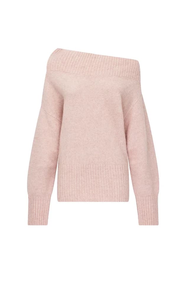 MANNING CARTELL Frame Of Mind Knit Top in PINK MELANGE, image 1 of 1 from Manning Cartell
