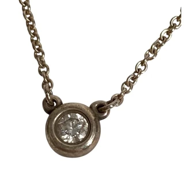 Tiffany & Co. Necklace by the Yard Diamond Silver in Silver from The Reluxe, photo 1 of 1