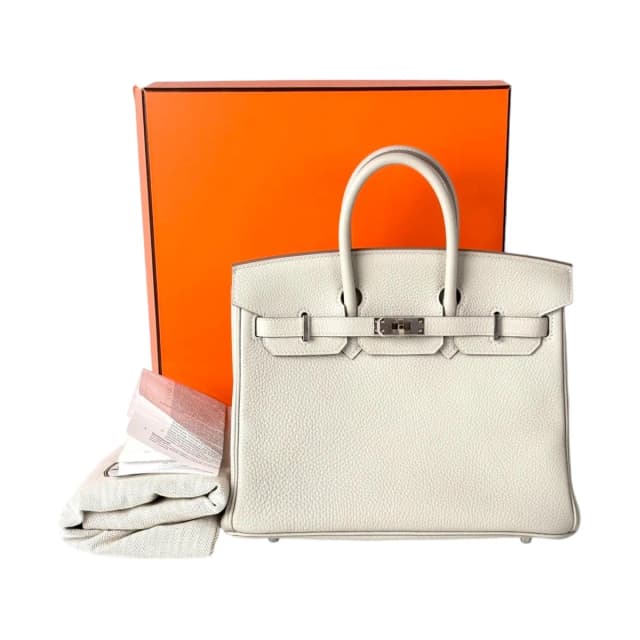 Hermès Birkin 25cm in Gris Perle & Nata Togo in Grey Togo leather from Luxury Promise, photo 1 of 1