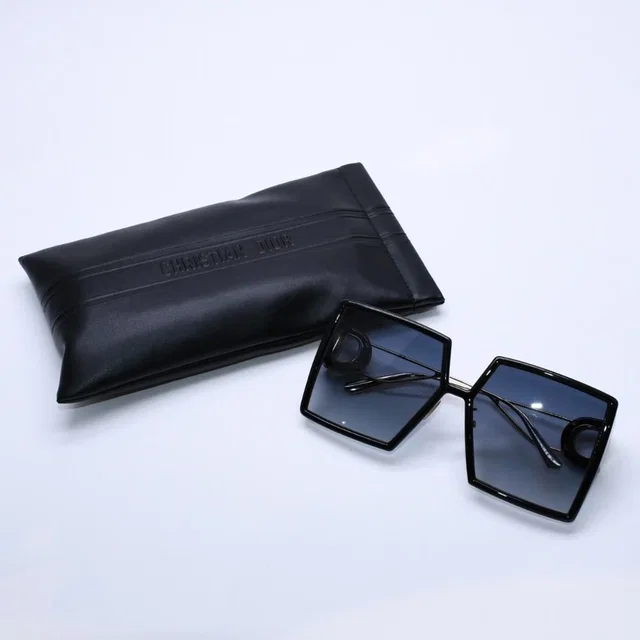 Dior Square Frame Sunglasses 58 15 Eyewear Gold in Gold from The Reluxe, photo 1 of 1