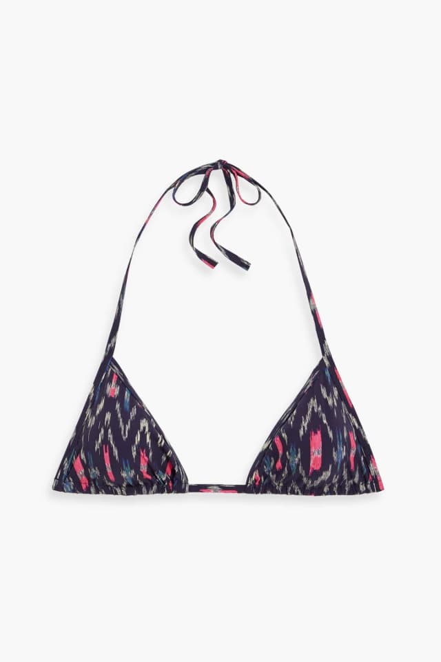 Isabel Marant Shayla Floral-Print Triangle Bikini Top, image 1 of 1 from THE OUTNET