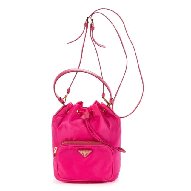 Prada Re-Nylon Duet Bucket Bag Pink Nylon in Pink Nylon from The Reluxe, photo 1 of 1