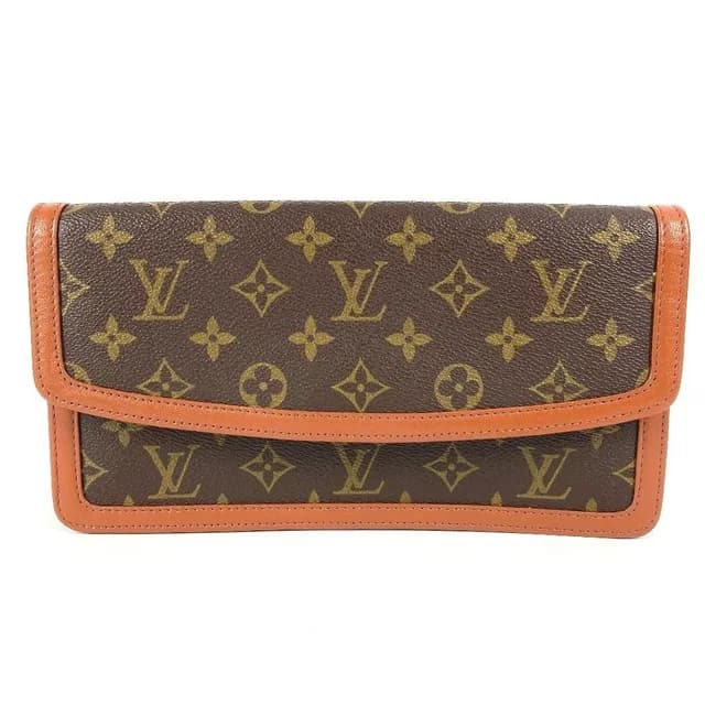 Louis Vuitton Clutch Pochette Dam PM Monogram Canvas Brown in Brown Coated canvas from The Reluxe, photo 1 of 1