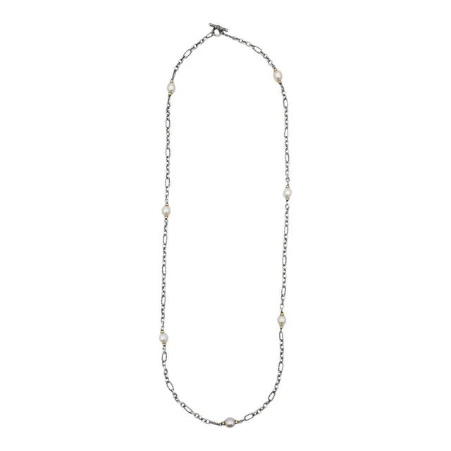 David Yurman Pearl Figaro Chain Necklace from Clotheshorse Anonymous, photo 1 of 1