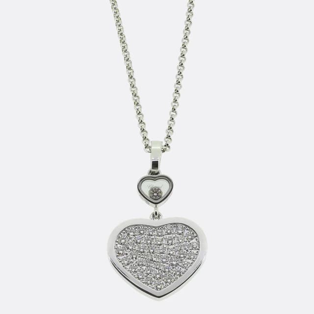 Chopard Happy Hearts Diamond Pendant Necklace from The Vintage Jeweller, photo 1 of 1