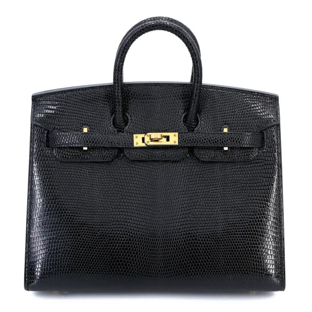 Hermès Birkin 20 Noir (89) in Black Lizard from Ginza Xiaoma, photo 1 of 1