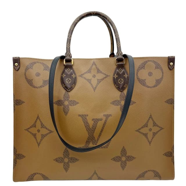 Louis Vuitton Onthego GM Giant Monogram Reverse Canvas Tote Bag Brown in Brown Canvas from Dallas Designer Handbags, photo 1 of 1