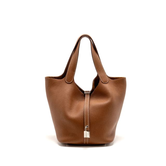 Hermès picotin 22 lock bag clemence gold SHW stamp B in Gold Clemence leather from EMIER, photo 1 of 1