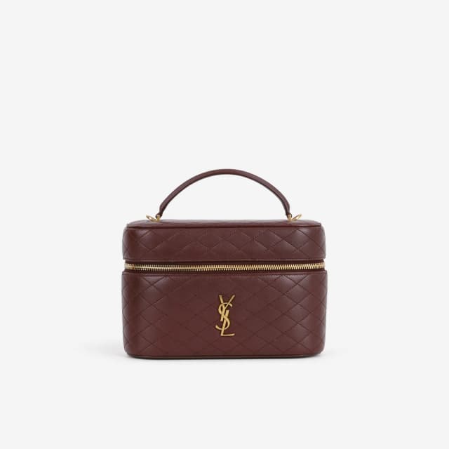 Saint Laurent Large Gaby Vanity - Rouge Cabernet Lambskin | Gold Hardware in Burgundy Lambskin from Bagista, photo 1 of 1