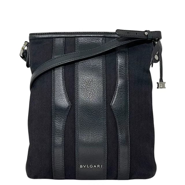 B.zero1 Bvlgari Shoulder Bag Black in Black Canvas from The Reluxe, photo 1 of 1