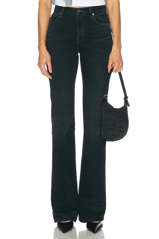 Haikure Flora Flare Leg in Black, image 1 of 1 from FWRD