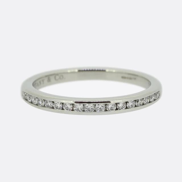 Tiffany & Co. 0.17 Carat Diamond Half Eternity Ring from The Vintage Jeweller, photo 1 of 1