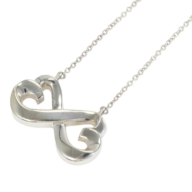 Tiffany & Co. Double Loving Heart 925 Sterling Silver Necklace 42 in Silver from The Reluxe, photo 1 of 1