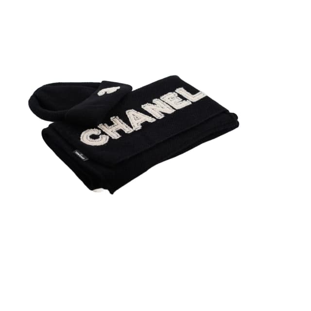 Chanel Beanie and Scarf Set in Cashmere from The Purse Affair, photo 1 of 1