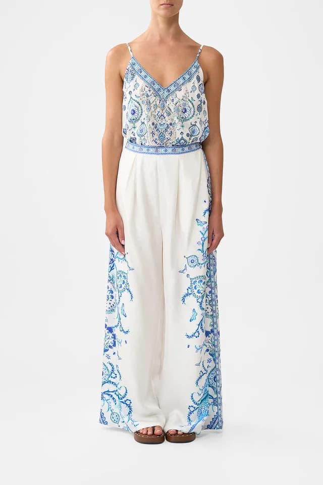 Camilla eBoutique TUCK FRONT PANT ISNIK LULLABY, image 1 of 1 from CAMILLA