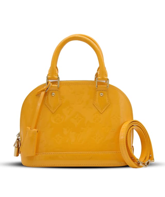 Louis Vuitton Alma BB Yellow Vernis in Yellow Monogram from Luxury Promise, photo 1 of 1