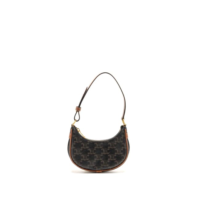 Celine mini Ava shoulder bag triomphe canvas/calfskin tan GHW in Brown Calfskin from EMIER, photo 1 of 1