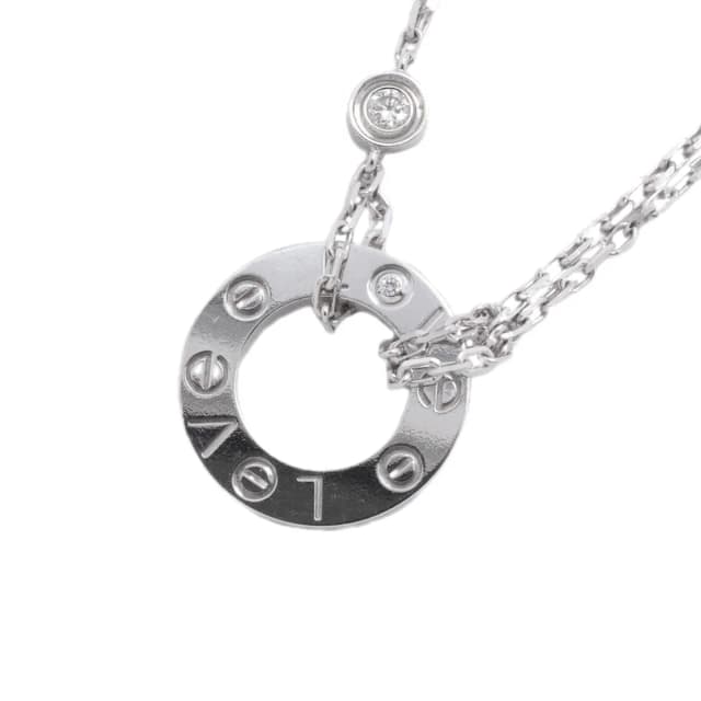 Cartier Necklace Love Circle White Gold Diamond in White from The Reluxe, photo 1 of 1