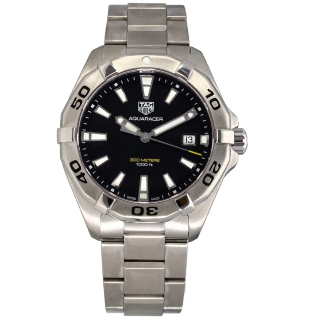 TAG Heuer Aquaracer WBD1110 41mm Stainless Steel Watch from H&T, photo 1 of 1