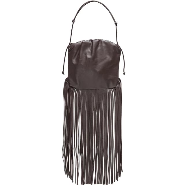 Bottega Veneta The Fringe Pouch Tote, Fondente/Gold, image 1 of 1 from Cultstatus