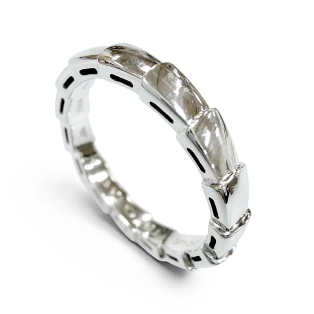 Bvlgari Serpenti Viper Ring White Gold in White from The Reluxe, photo 1 of 1