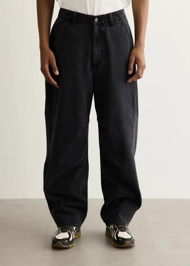 Incu Collection Carver Utility Jeans in WASHED BLACK, image 1 of 1 from Incu