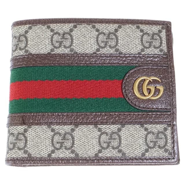 Gucci GG Supreme Ophidia Bifold Wallet Brown Beige in Brown from The Reluxe, photo 1 of 1