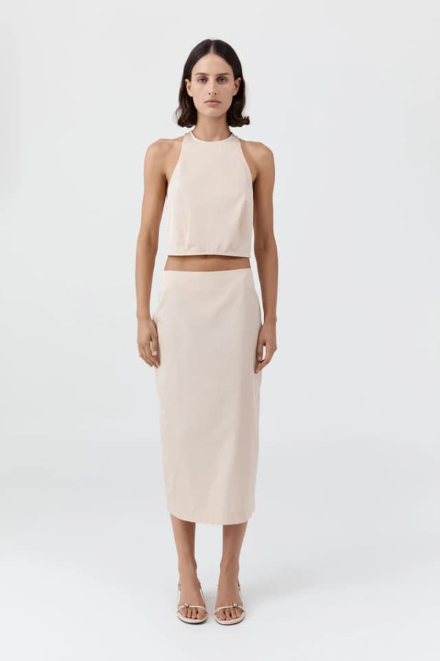 St Agni Paper Taffeta Cocoon Top - Pink Salt, image 1 of 1 from St. Agni