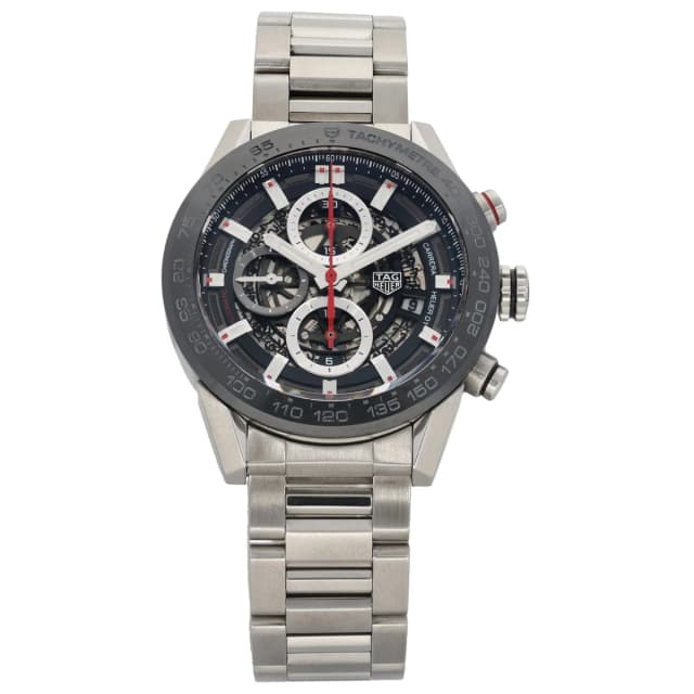 TAG Heuer Carrera CAR201V 43mm Stainless Steel Watch from H&T, photo 1 of 1