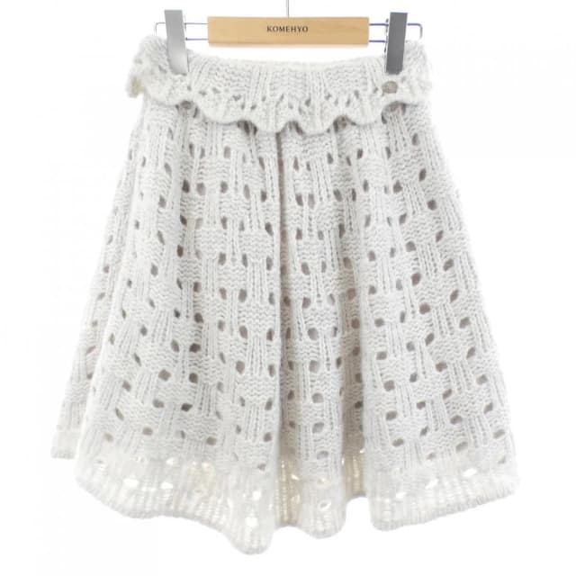 Chanel 21A Skirt White 34 Gray Transparency in White from The Reluxe, photo 1 of 1